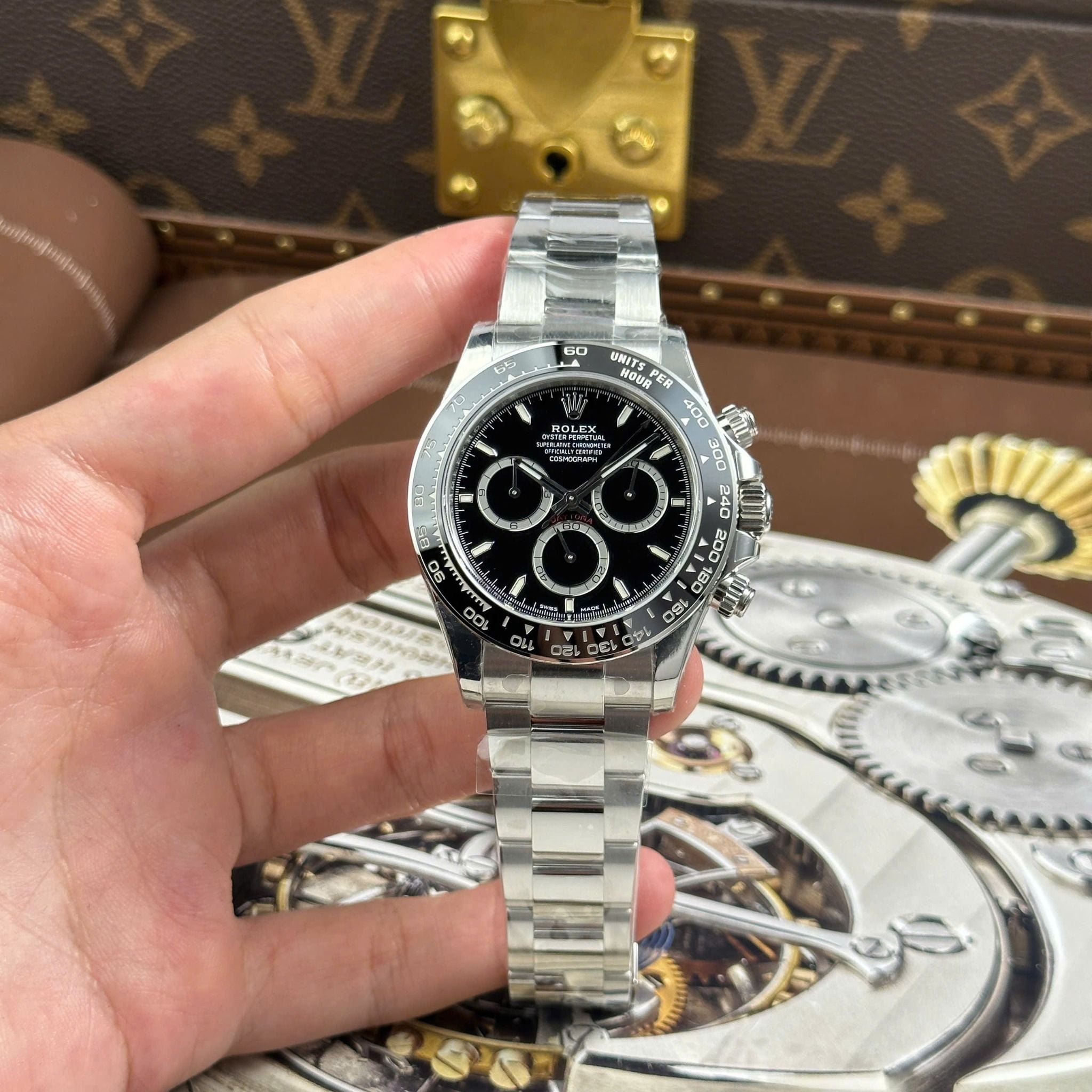 Rolex Daytona 40mm Panda Edelstahl schwarz Rolex Daytona 40mm Panda Edelstahl schwarz